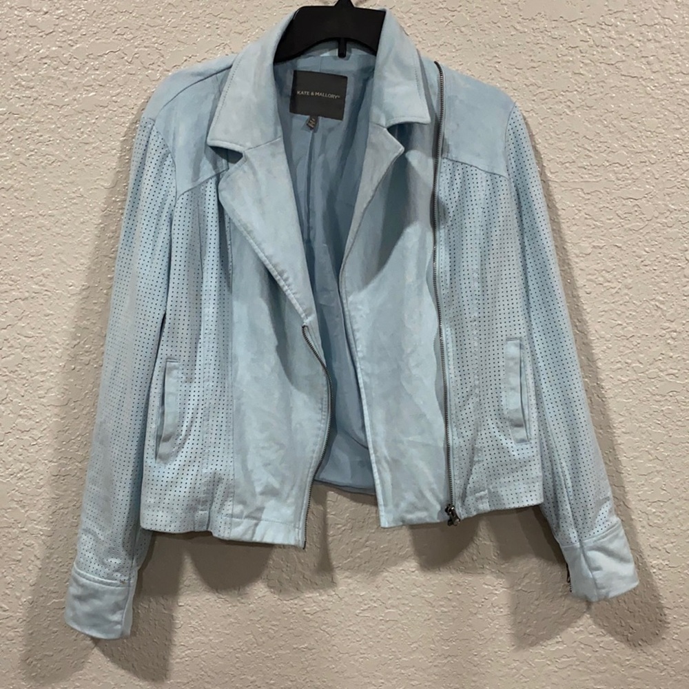 Kate & Mallory Blue Moto Jacket